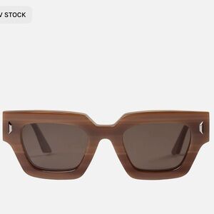 Chunky Brown Retro-Inspired Sunglasses